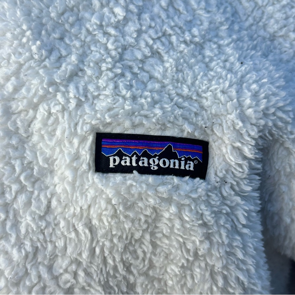 Patagonia Women's Los Gatos Fleece Jacket Full Zip Birch White | Size Medium - Picture 2 of 12